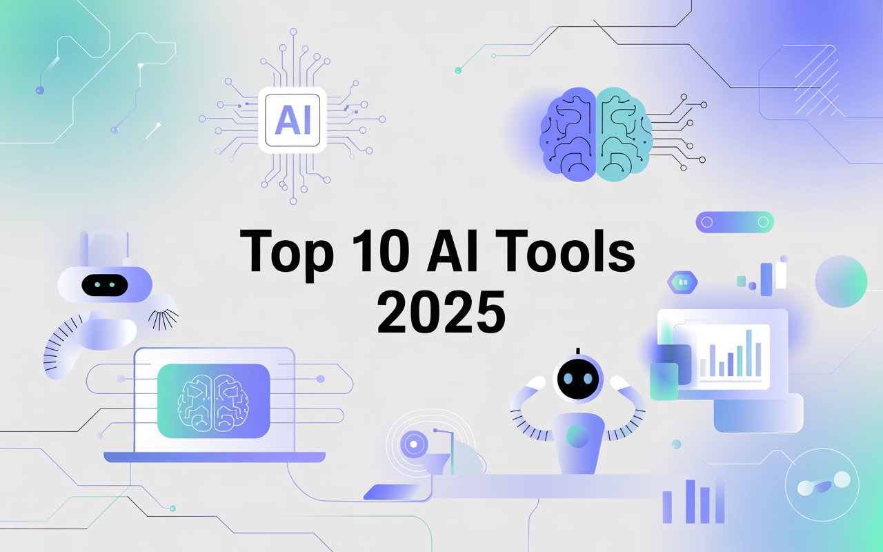 Top 10 AI Tools That Will Save You Hours of Work in 2025