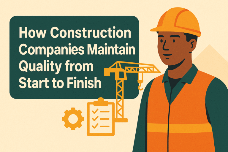How Construction Companies Maintain Quality from Start to Finish