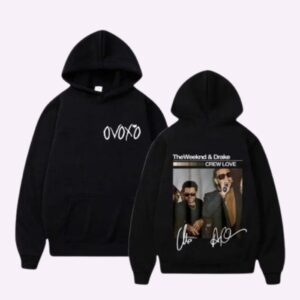The Weeknd X Drake Crew Love Ovoxo Collab Hoodie Graphic