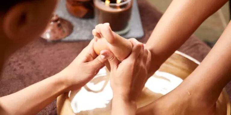 Foot Massage at a Spa