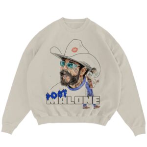 Post Malone Blue Flame Crewneck