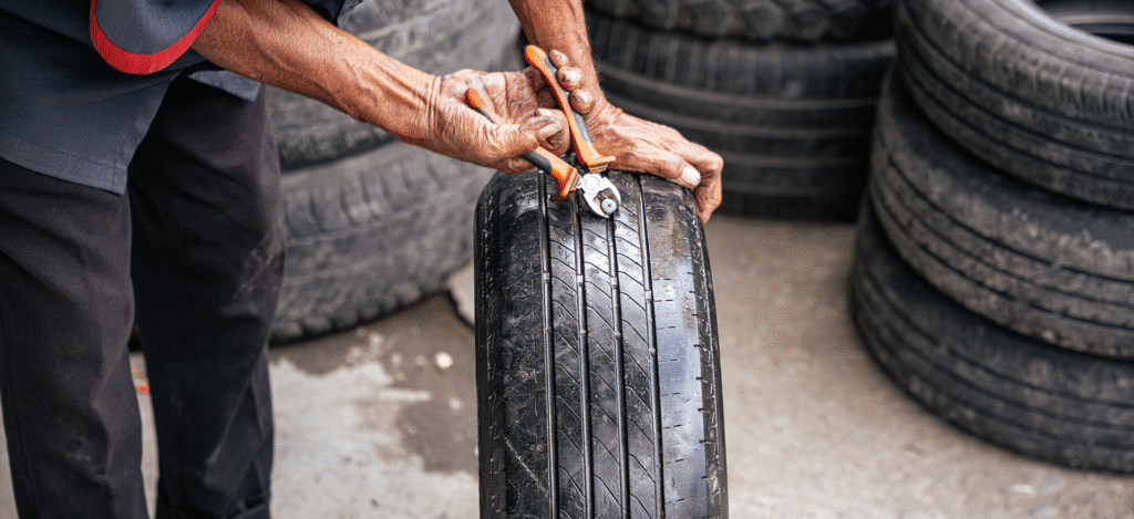 tyre puncture
