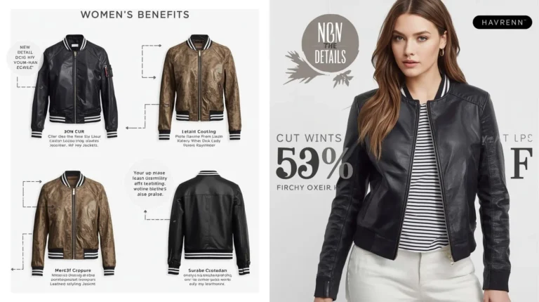 Women Bomber Leather Jackets
