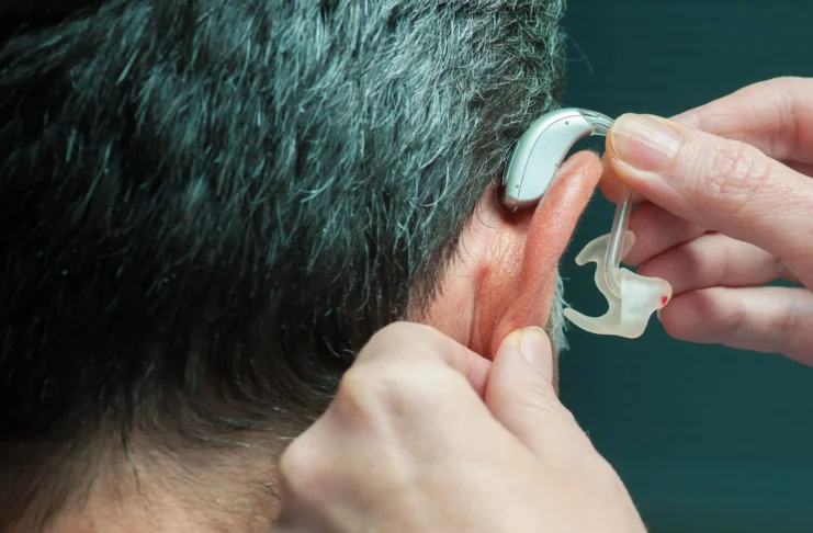 Digital hearing aid consultation and fitting by a professional audiologist