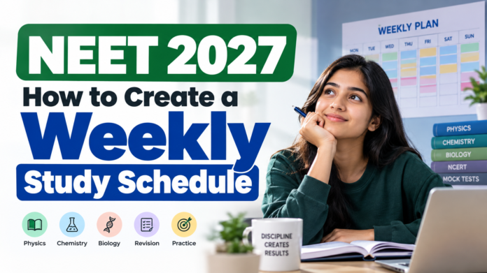 NEET 2027: How to Create a Weekly Study Schedule